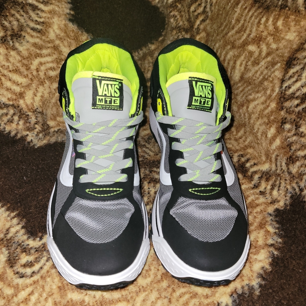 Vans  MTE  Black and Bright Green Athletic Shoes